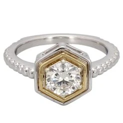 Nadine Ring - 1.00 Ct. T.W.(Silver Gold Diamond Ring 457369)
