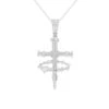 Nail & Crown Cross 7/8Ctw Pendant(Diamond Cross Pendant 453911) -NEWWORLD DIAMONDS nail and crown cross 78ctw pendant for pendant gemstone jewelry 1
