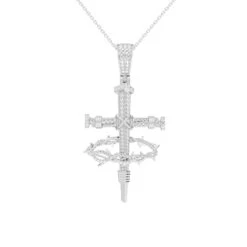 Nail & Crown Cross 7/8Ctw Pendant(Diamond Cross Pendant 453911)