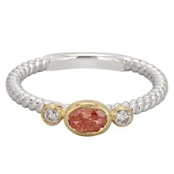 Nell Ring - 1/3 Ct. T.W.(Silver Gold Diamond Ring 457368)