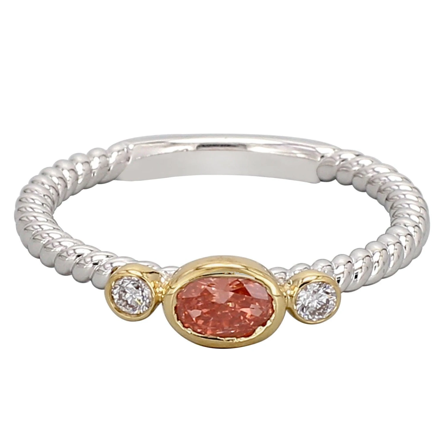 Nell Ring - 1/3 Ct. T.W.(Silver Gold Diamond Ring 457368) 12 Nell Ring - 1/3 Ct. T.W.(Silver Gold Diamond Ring 457368) - Image 10