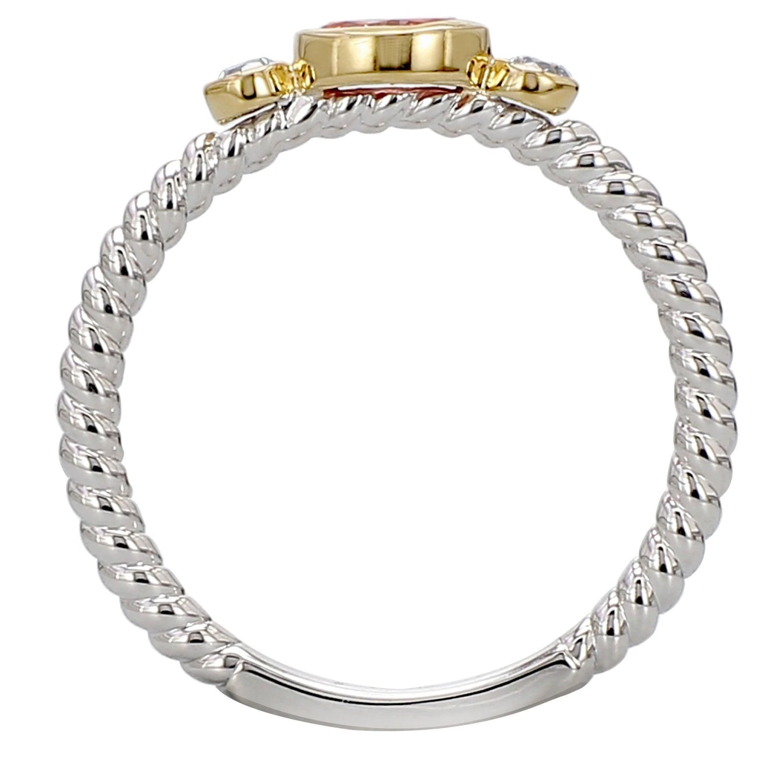 Nell Ring - 1/3 Ct. T.W.(Silver Gold Diamond Ring 457368) 4 Nell Ring - 1/3 Ct. T.W.(Silver Gold Diamond Ring 457368) - Image 2