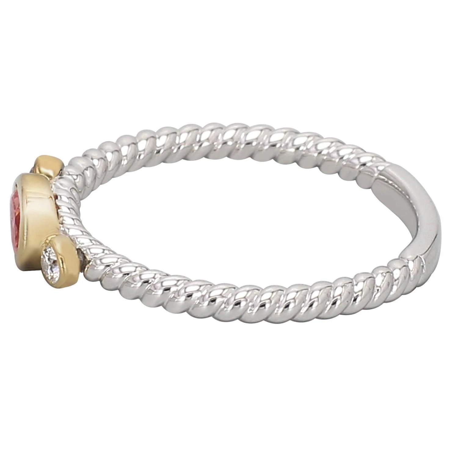 Nell Ring - 1/3 Ct. T.W.(Silver Gold Diamond Ring 457368) 5 Nell Ring - 1/3 Ct. T.W.(Silver Gold Diamond Ring 457368) - Image 3