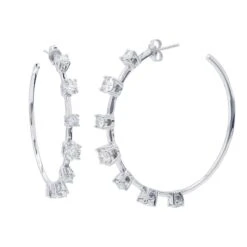 Paige Earrings 4.00Ctw(Diamond Earrings 455155) -NEWWORLD DIAMONDS paige earrings 4 00 ct t w for earrings gemstone jewelry 2