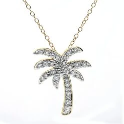 Palm Tree Pendant 1/2 Ctw.(Palm Tree Pendant 453885)