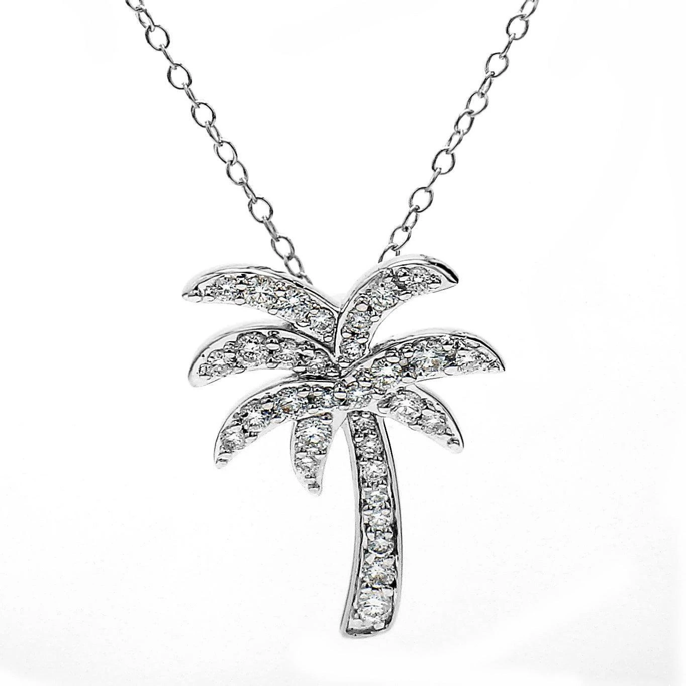 Palm Tree Pendant 1/2 Ctw.(Palm Tree Pendant 453885) 4 Palm Tree Pendant 1/2 Ctw.(Palm Tree Pendant 453885) - Image 2