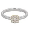 Patrica Ring - 1/3 Ct. T.W.(Silver Gold Diamond Ring 457366)