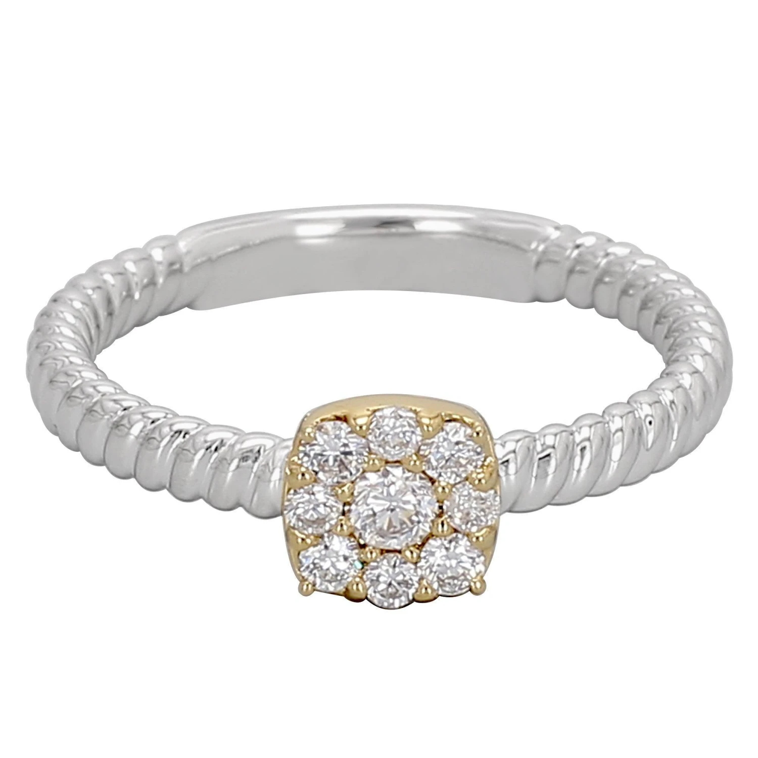 Patrica Ring - 1/3 Ct. T.W.(Silver Gold Diamond Ring 457366) 12 Patrica Ring - 1/3 Ct. T.W.(Silver Gold Diamond Ring 457366) - Image 10