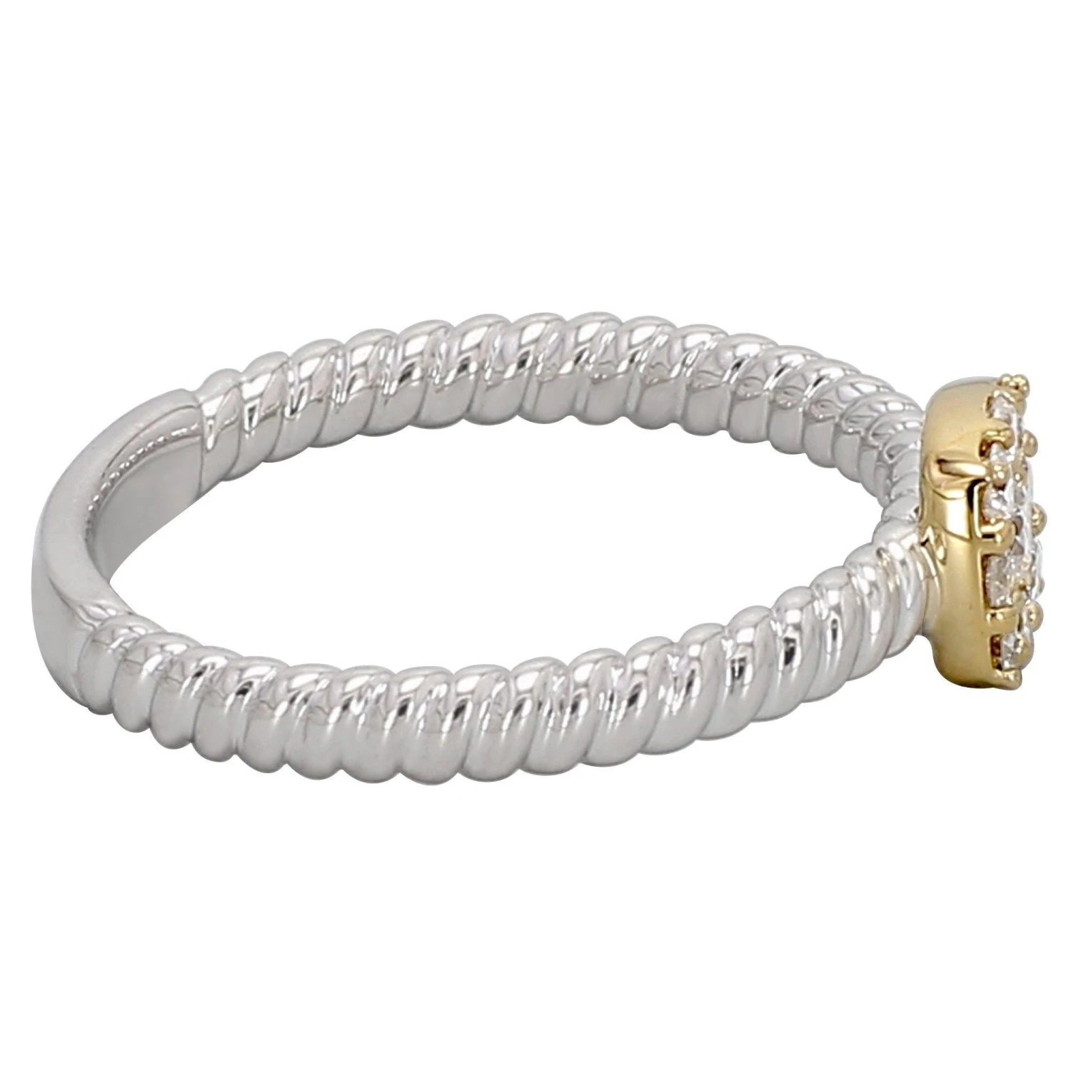 Patrica Ring - 1/3 Ct. T.W.(Silver Gold Diamond Ring 457366) 6 Patrica Ring - 1/3 Ct. T.W.(Silver Gold Diamond Ring 457366) - Image 4