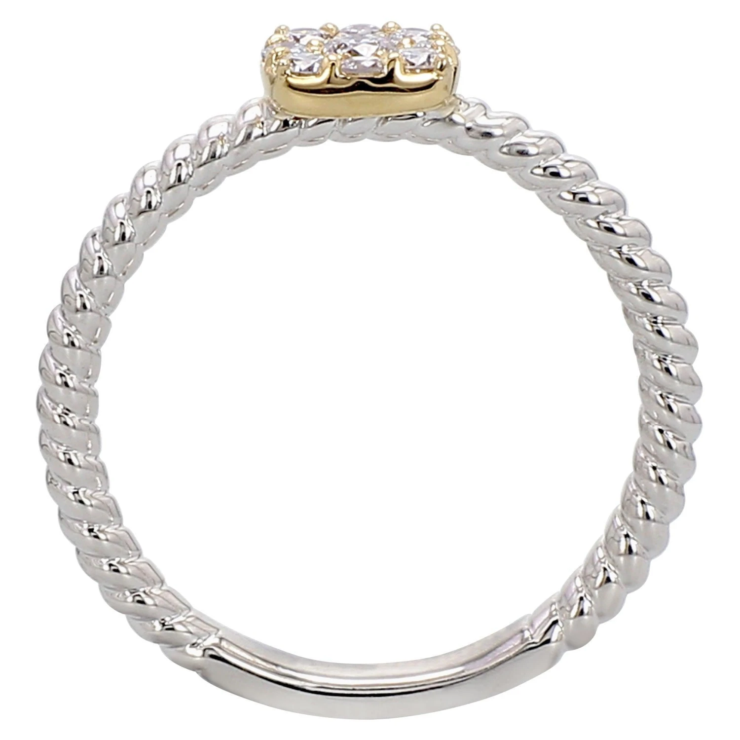 Patrica Ring - 1/3 Ct. T.W.(Silver Gold Diamond Ring 457366) 11 Patrica Ring - 1/3 Ct. T.W.(Silver Gold Diamond Ring 457366) - Image 9