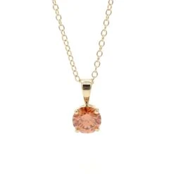Patty Pendant - 3/4 Ctw. Orange(Solitaire Pendant 262325)