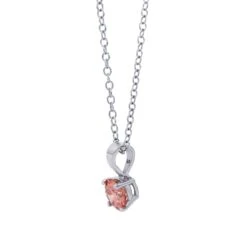 Patty Pendant - 3/4 Ctw. Pink(Pink Diamond Solitaire 261780) -NEWWORLD DIAMONDS patty pendant 34 ctw pink for pendant gemstone jewelry 2