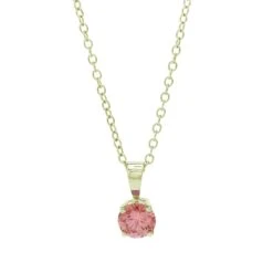 Patty Pendant - 3/4 Ctw. Pink(Pink Diamond Solitaire 261780) -NEWWORLD DIAMONDS patty pendant 34 ctw pink for pendant gemstone jewelry 5