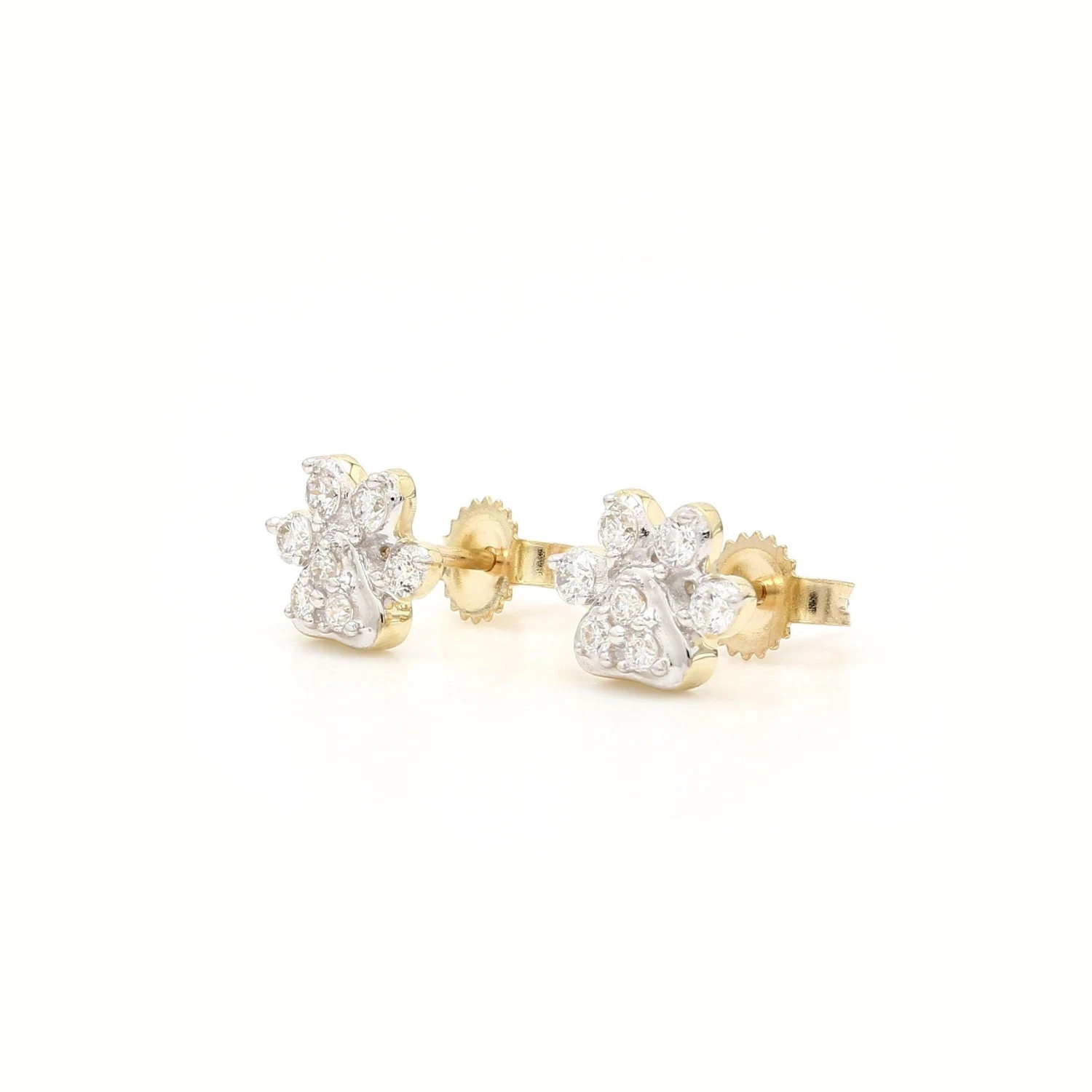 Paw Earrings 1/4Ctw(Diamond Earrings 455164) 4 Paw Earrings 1/4Ctw(Diamond Earrings 455164) - Image 2