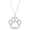 Paw Print Pendant 3/8Ctw(Paw Pendant 3 8ctw) -NEWWORLD DIAMONDS paw print pendant 38ctw for pendant gemstone jewelry 1