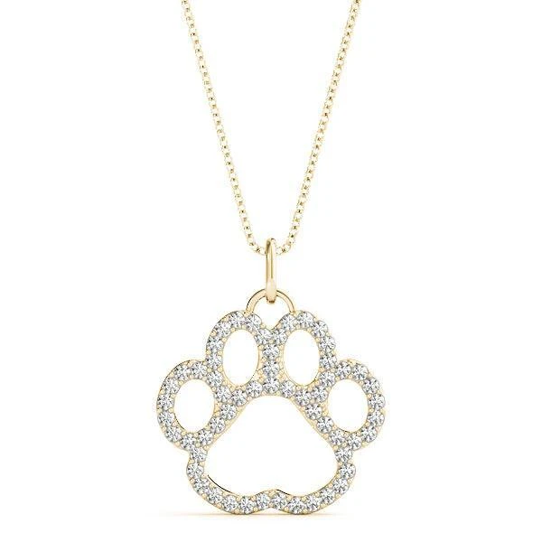Paw Print Pendant 3/8Ctw(Paw Pendant 3 8ctw) 4 Paw Print Pendant 3/8Ctw(Paw Pendant 3 8ctw) - Image 2