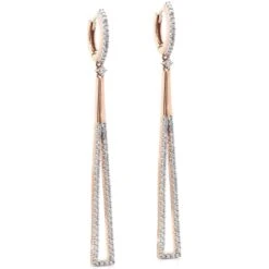 Priscilla Earrings 1.00Ctw(White Diamonds Earrings 454266)