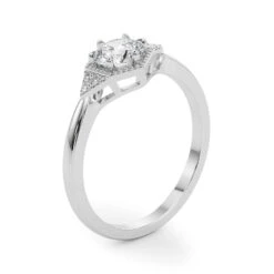 Quinn Ring 1/2Ctw(Vintage Diamond Rings Small) -NEWWORLD DIAMONDS quinn ring 12ctw for ring gemstone jewelry 6