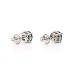Rachel Earrings 1.0 Ct. T.W. IGI Certified(Blue Diamond Stud Earrings 263246c1) -NEWWORLD DIAMONDS rachel earrings 1 0 ct t w igi certified for earrings gemstone jewelry 5