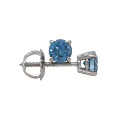 Rachel Earrings 2.00Ctw IGI Certified(Blue Diamond Stud Earrings 263246c2) 12 Rachel Earrings 2.00Ctw IGI Certified(Blue Diamond Stud Earrings 263246c2) -NEWWORLD DIAMONDS rachel earrings 2 00ctw igi certified for earrings gemstone jewelry 3
