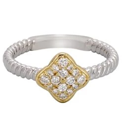 Ramona Ring - 1/4 Ct. T.W.(Silver Gold Diamond Ring 457364) -NEWWORLD DIAMONDS ramona ring 14 ct t w for ring gemstone jewelry 10