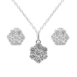 Rebecca Pendant & Earring Set - 2 1/2 Ct. T.W.(Diamonds Set 457079)
