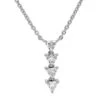 Robin Trillion Necklace - 1/2 Ct. T.W.(Robin Necklace 453868) -NEWWORLD DIAMONDS robin trillion necklace 12 ct t w for necklace gemstone jewelry 1