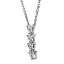 Robin Trillion Necklace - 1/2 Ct. T.W.(Robin Necklace 453868) -NEWWORLD DIAMONDS robin trillion necklace 12 ct t w for necklace gemstone jewelry 4