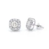 Rosemary Earrings 1 1/2Ctw(Square Halo Earrings 456710) 1 Rosemary Earrings 1 1/2Ctw(Square Halo Earrings 456710) -NEWWORLD DIAMONDS rosemary earrings 1 12 ct t w for earrings gemstone jewelry 1