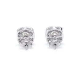 Rosemary Earrings 1 1/2Ctw(Square Halo Earrings 456710) -NEWWORLD DIAMONDS rosemary earrings 1 12 ct t w for earrings gemstone jewelry 3