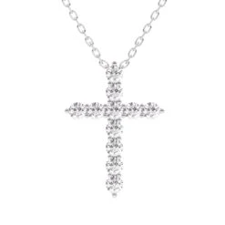 Rounded Cross Pendant - 1.0Ctw(Rounded Cross Pendant 1ct 453899)