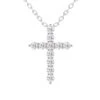 Rounded Cross Pendant 1/2Ctw(Diamond Cross Pendant 453908)