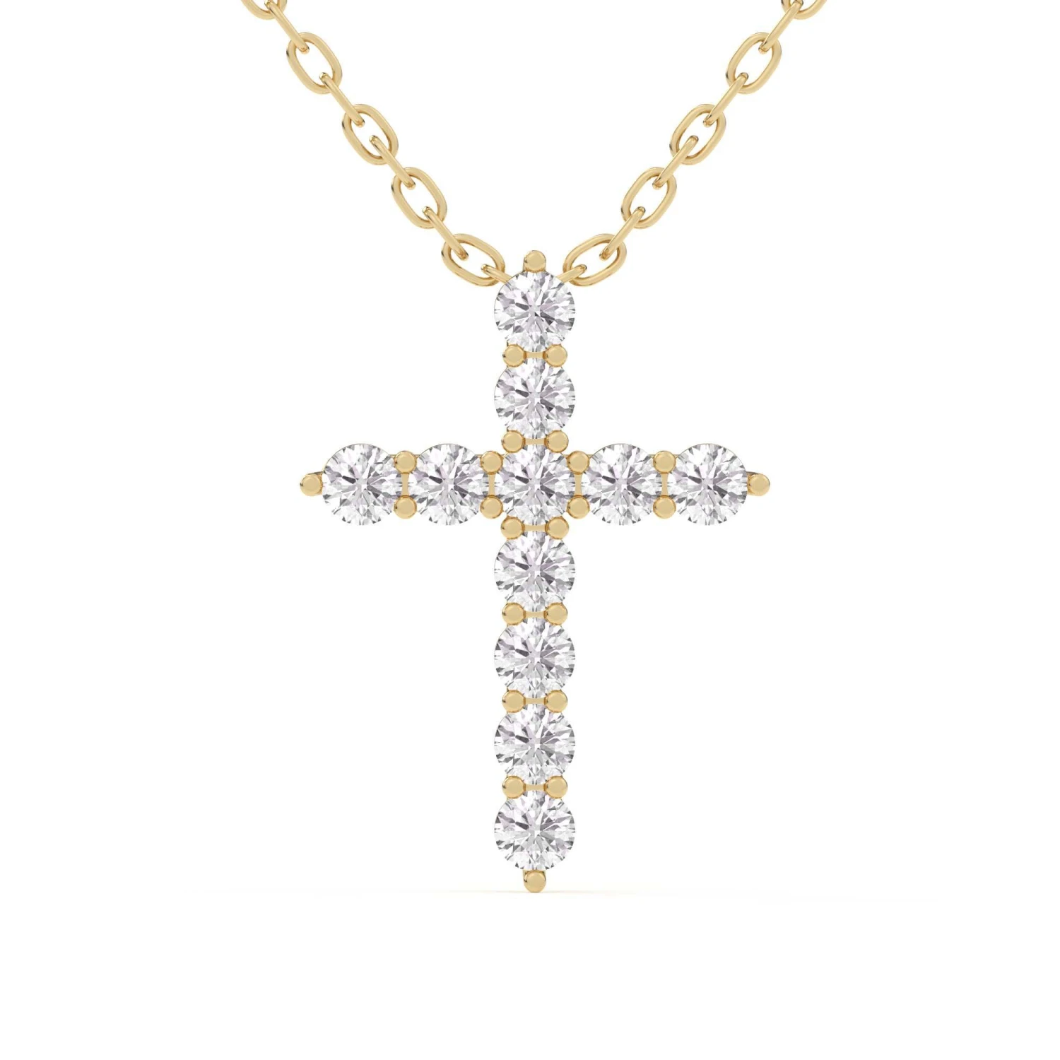 Rounded Cross Pendant 1/2Ctw(Diamond Cross Pendant 453908) 4 Rounded Cross Pendant 1/2Ctw(Diamond Cross Pendant 453908) - Image 2