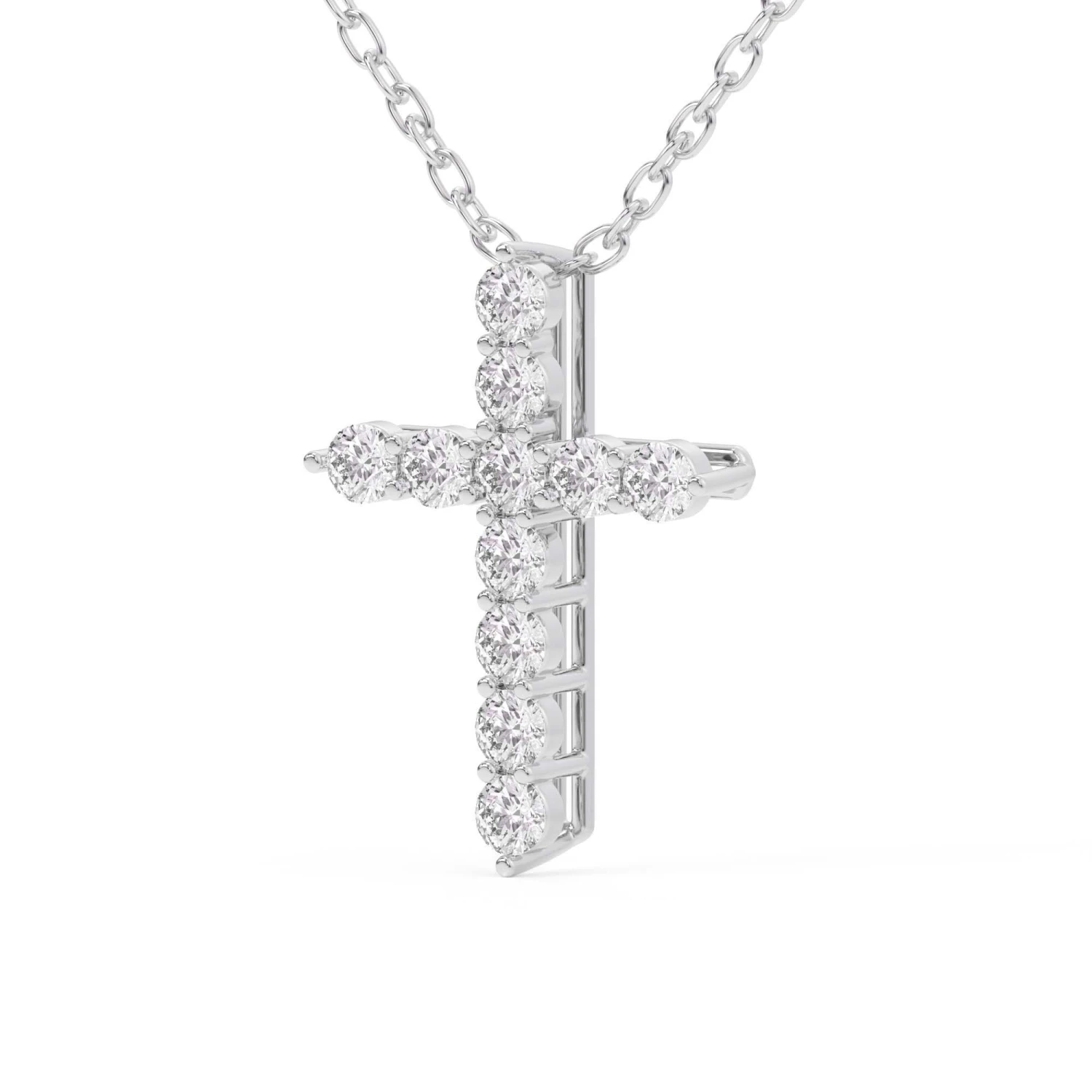 Rounded Cross Pendant 1/2Ctw(Diamond Cross Pendant 453908) 6 Rounded Cross Pendant 1/2Ctw(Diamond Cross Pendant 453908) - Image 4