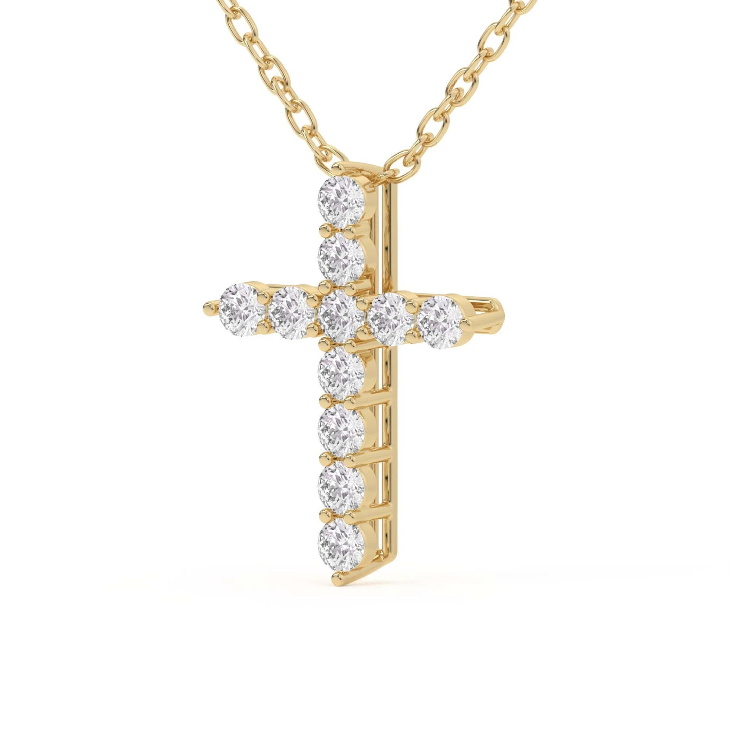 Rounded Cross Pendant 1/2Ctw(Diamond Cross Pendant 453908) 7 Rounded Cross Pendant 1/2Ctw(Diamond Cross Pendant 453908) - Image 5