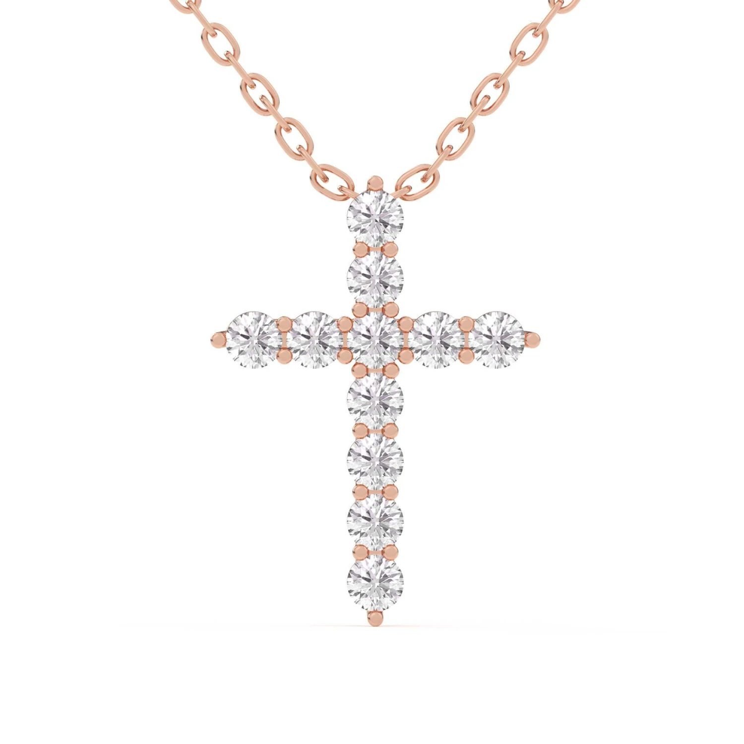 Rounded Cross Pendant 1/2Ctw(Diamond Cross Pendant 453908) 9 Rounded Cross Pendant 1/2Ctw(Diamond Cross Pendant 453908) - Image 7