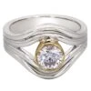 Roxann Ring - 1.00 Ct. T.W.(Silver Gold Diamond Ring 457358) 1 Roxann Ring - 1.00 Ct. T.W.(Silver Gold Diamond Ring 457358) -NEWWORLD DIAMONDS roxann ring 1 00 ct t w for ring gemstone jewelry 1