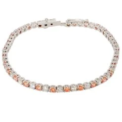Sage Bracelet - 5.00 Ct. T.W. Pink(Pink Diamond Bracelet 263581) -NEWWORLD DIAMONDS sage bracelet 5 00 ct t w pink for bracelet gemstone jewelry 4