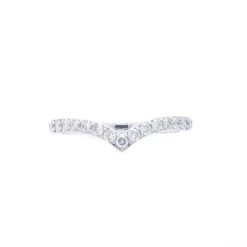 Shelly Chevron Band - 1/3Ctw(Chevron Diamond Ring 263342) -NEWWORLD DIAMONDS shelly ring 13ctw for ring gemstone jewelry 12