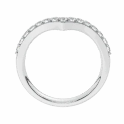 Shelly Chevron Band - 1/3Ctw(Chevron Diamond Ring 263342) -NEWWORLD DIAMONDS shelly ring 13ctw for ring gemstone jewelry 3