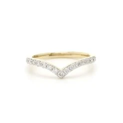 Shelly Chevron Band - 1/3Ctw(Chevron Diamond Ring 263342) -NEWWORLD DIAMONDS shelly ring 13ctw for ring gemstone jewelry 9
