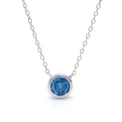 Sonya Necklace 0.85Ct(Blue Diamond Necklace 456718)