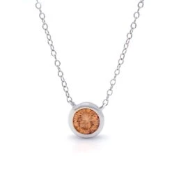 Sonya Necklace 0.85Ct(Orange Diamond Necklace 456716)