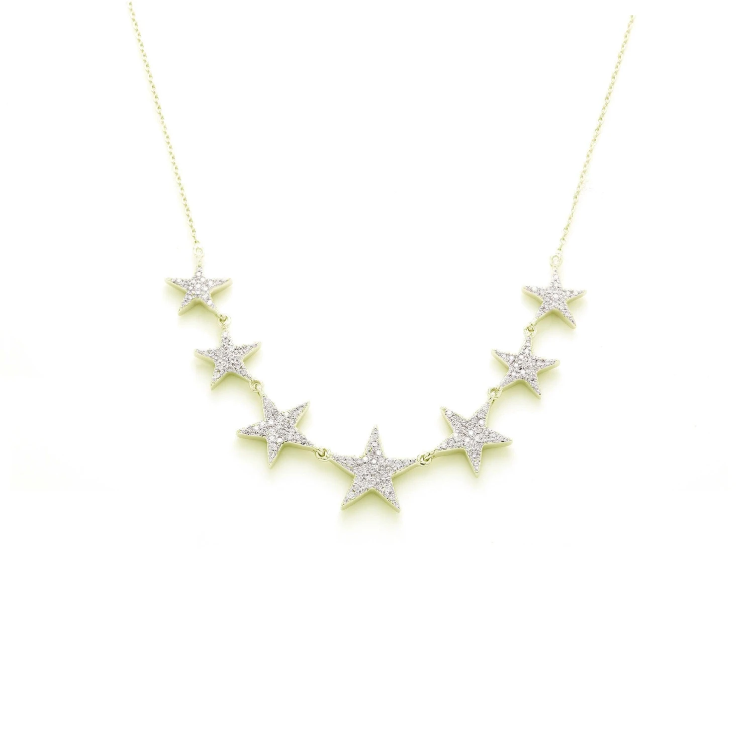 Star Necklace 1/2Ctw(Star Dangle Neckalce 454503) 4 Star Necklace 1/2Ctw(Star Dangle Neckalce 454503) - Image 2