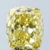 3.05Ct Vivid Yellow VVS2 IGI Certified Cushion Lab Grown Diamond(Diamond 24 679512646)