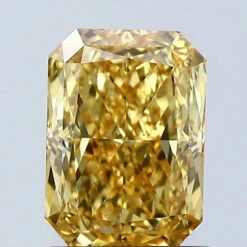 1.58Ct Vivid Yellow VS1 IGI Certified Radiant Lab Grown Diamond(Diamond 24 678589654)