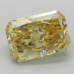 1.5Ct Vivid Yellow VS1 GCAL Certified Radiant Lab Grown Diamond(Diamond 24 320170070)