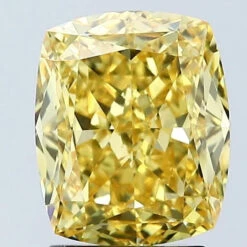 3.03Ct Vivid Yellow VVS2 IGI Certified Cushion Lab Grown Diamond(Diamond 24 675590463)