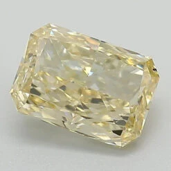 1.57Ct Fancy Yellow VS2 GCAL Certified Radiant Lab Grown Diamond(Diamond 24 320040269)