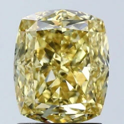 2.06Ct Vivid Yellow VVS2 IGI Certified Cushion Lab Grown Diamond(Diamond 24 680558047)